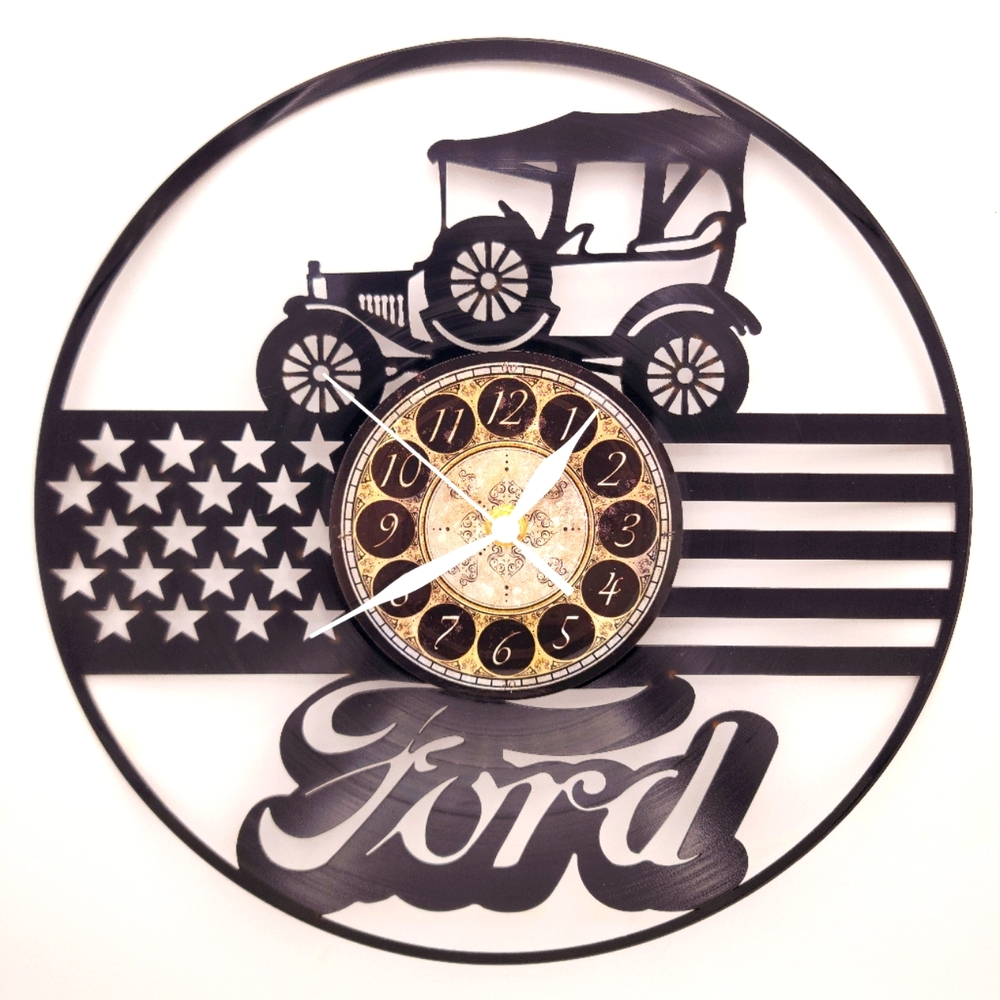 FORD MODEL T vinyl record clock